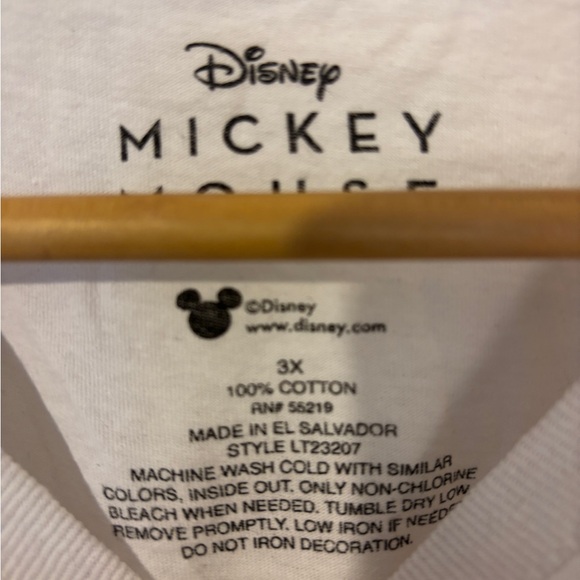 Men’s Disney Mickey Mouse Long Sleeve White T-Shirt Size 3X - Picture 4 of 6